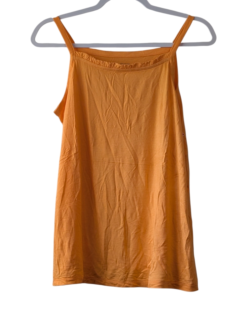 LOFT OUTLET WOMEN'S ORANGE SQUARE NECK CAMISOLE SIZE M